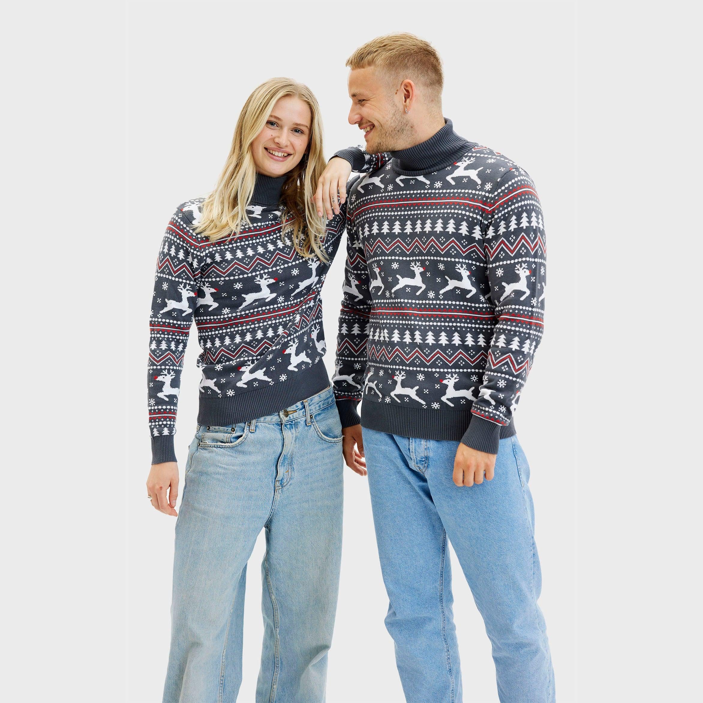 The Stylish Highneck Christmas Sweater β Men